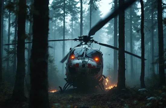 Авария медицинского вертолёта