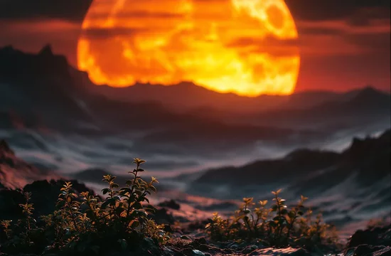 Лунный закат в