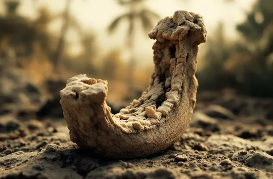 Древняя челюсть из