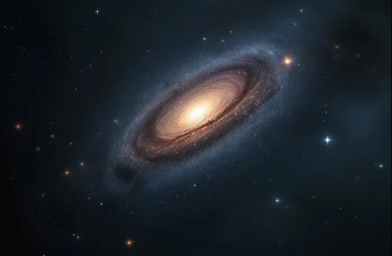 Загадочная галактика без