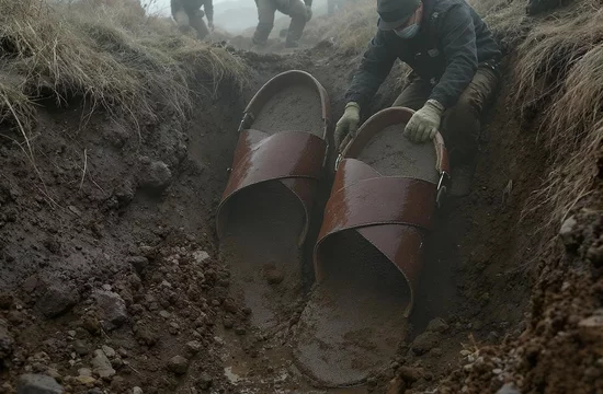 Гигантские римские сандалии