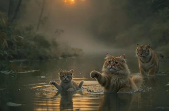 Водобоязнь кошек: миф