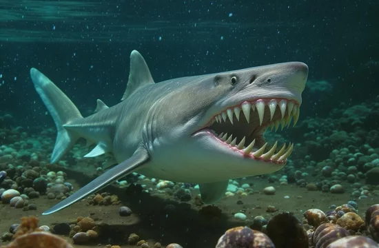 Древняя акула с