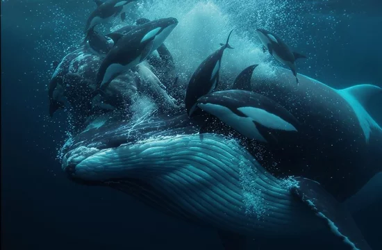 Неужели косатки репетируют