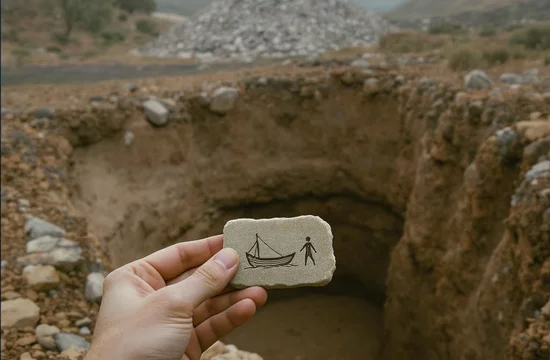 Погребенный оползнем культовый