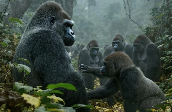 Действительно ли самцы-гориллы