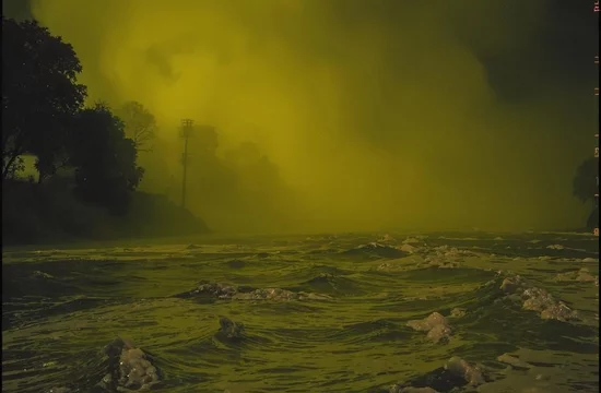 Речная турбулентность превращает