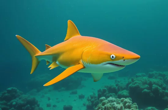 Как ярко-оранжевая акула