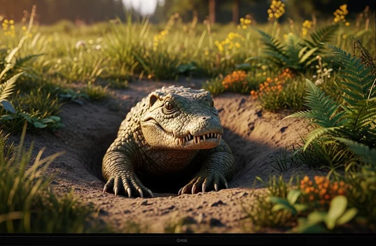 Как крошечный крокодил