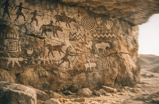 Наскальные рисунки возрастом