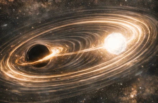 Столкновение чёрной дыры