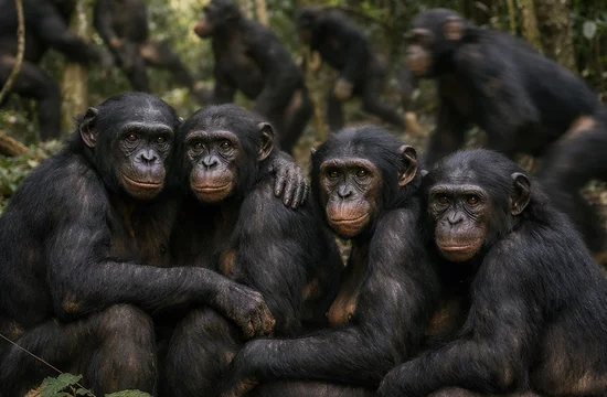 Бонобо агрессивны не