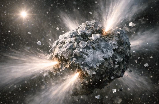 Комета, которая вращается