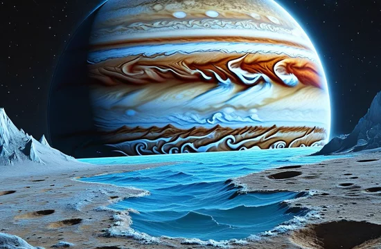 Ледяная луна Европы:
