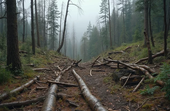 Лесной урон: парк