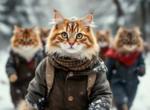 Какие породы кошек действительно готовы к зимним прогулкам?