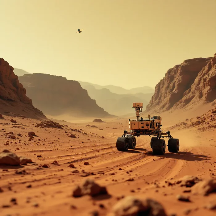 Следы науки на Красной планете: как марсоход Curiosity прокладывает путь к новым открытиям