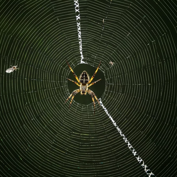 Загадочные узоры паутины оказались усилителями вибраций