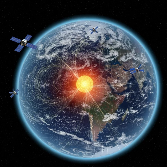 Растущая брешь в магнитном щите земли