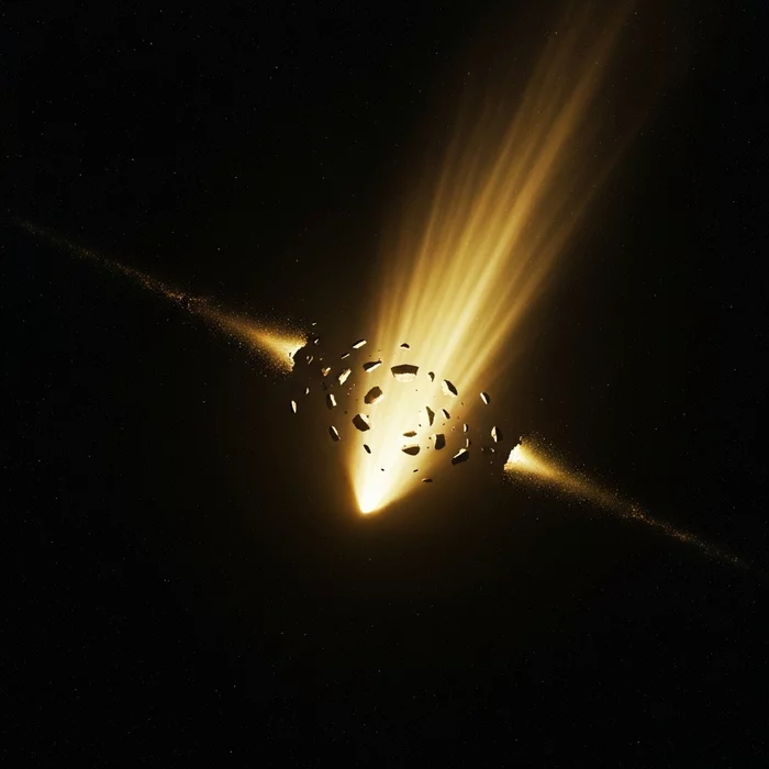 Гибель редкой золотой кометы C/2025 K1 (ATLAS) и ее необычные химические аномалии