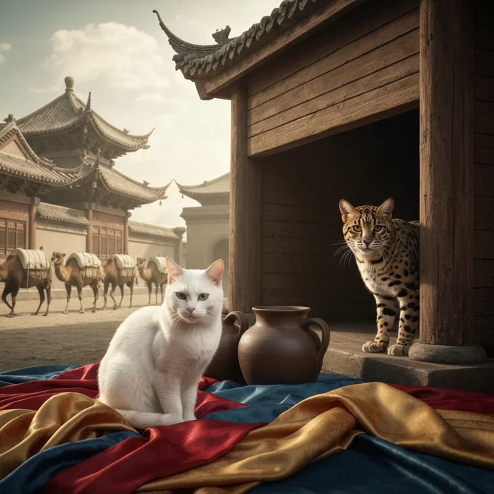 Генетическая история вытеснения леопардовых хищников домашними кошками на древнем шелковом пути