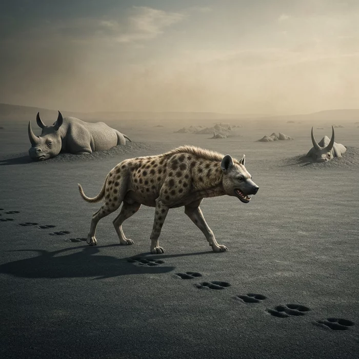 Следы вымерших собак-костедробителей обнаружены поверх вулканического пепла в Небраске