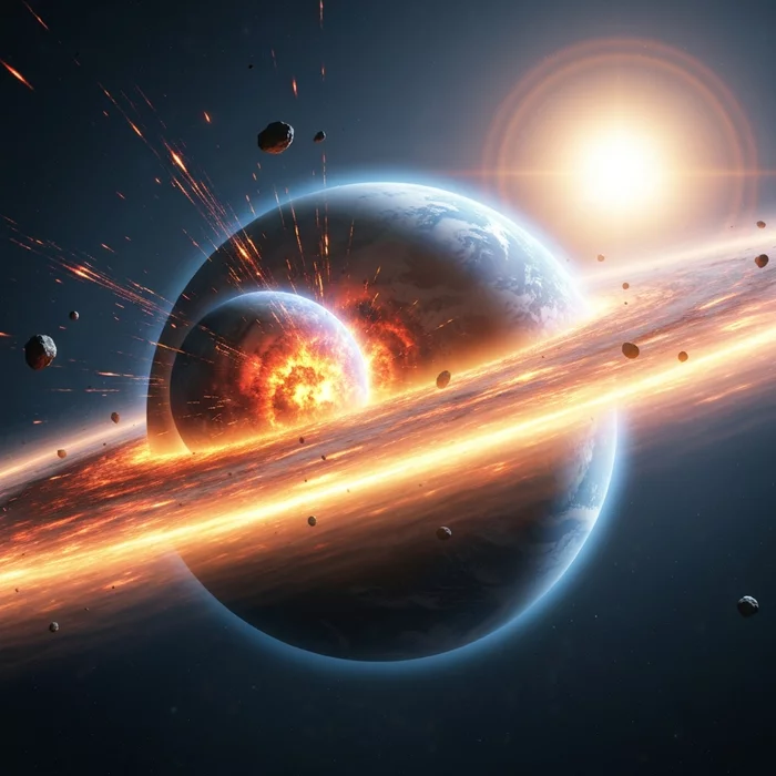 Химический след Тейи раскрыл тайну происхождения луны в ранней солнечной системе