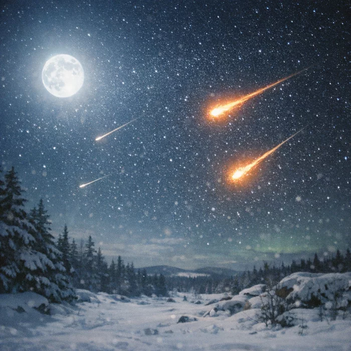 Особенности наблюдения метеорного потока квадрантиды в условиях январского полнолуния