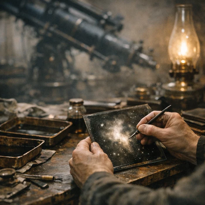 Как стремление к механической объективности в ранней астрофотографии скрывало необходимость ручного вмешательства ретушеров?