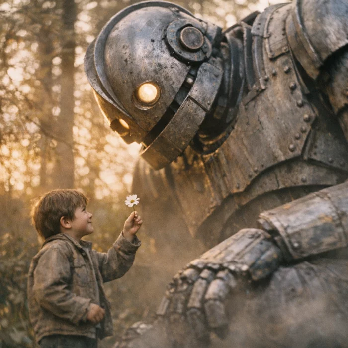 Каким образом Брэд берд переосмыслил «железного человека» Теда Хьюза и сместил фокус повествования?