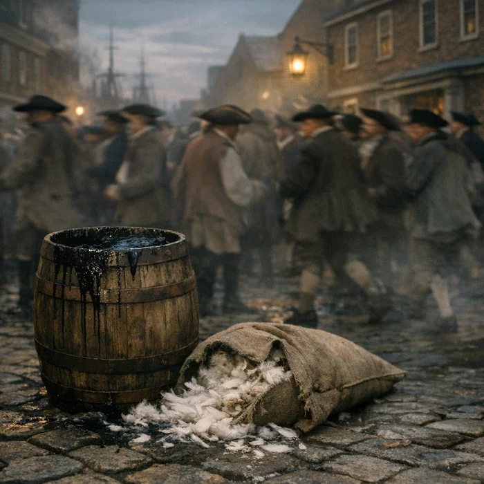 Являлось ли обливание смолой и обваливание в перьях исконно американским изобретением?