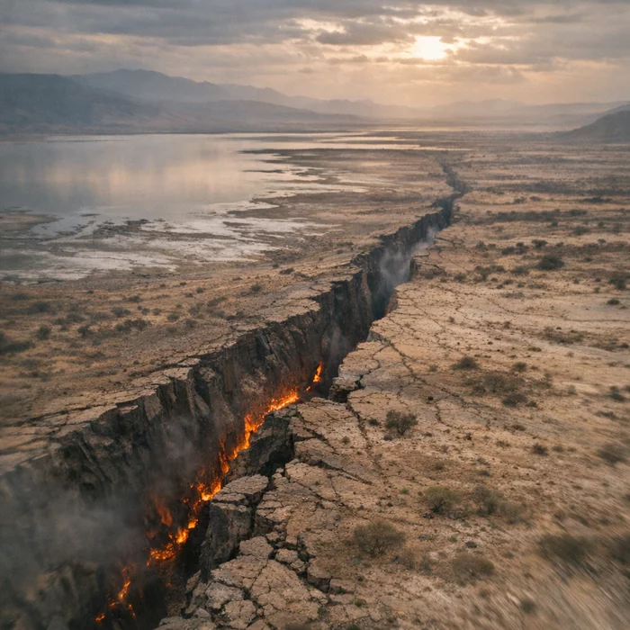 Может ли высыхание озер ускорить раскол африканской тектонической плиты?