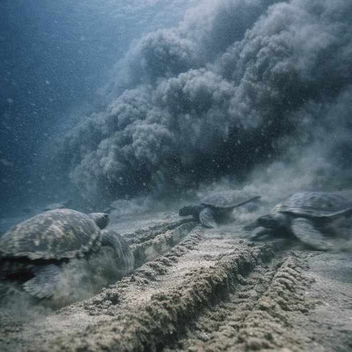 Могло ли подводное землетрясение спровоцировать паническое бегство морских черепах 79 миллионов лет назад?