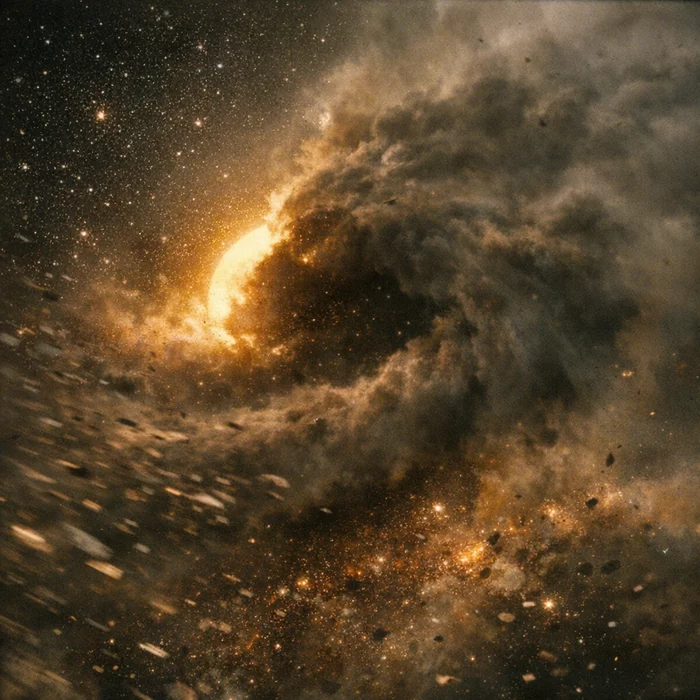 Может ли гигантское облако испаренного металла скрывать второе солнце или секретную планету в системе J0705+0612?