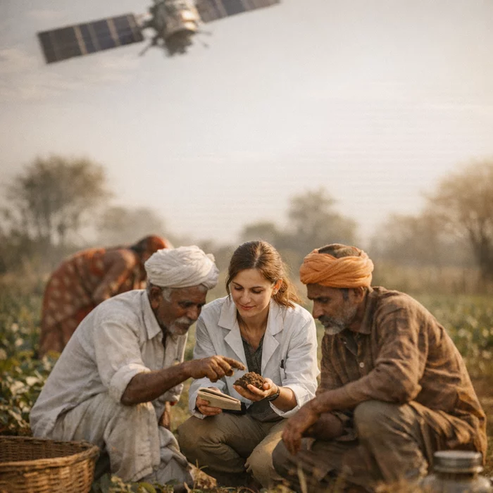 Спутники против кризиса: как учёная меха Джейн помогает индийским фермерам