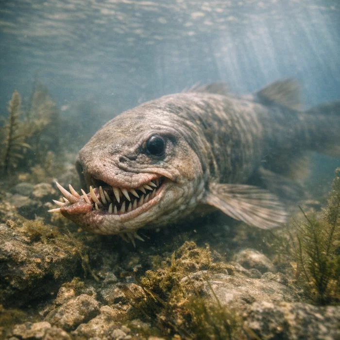 Доисторический «живой ископаемый» с зубами набок и перекрученной челюстью