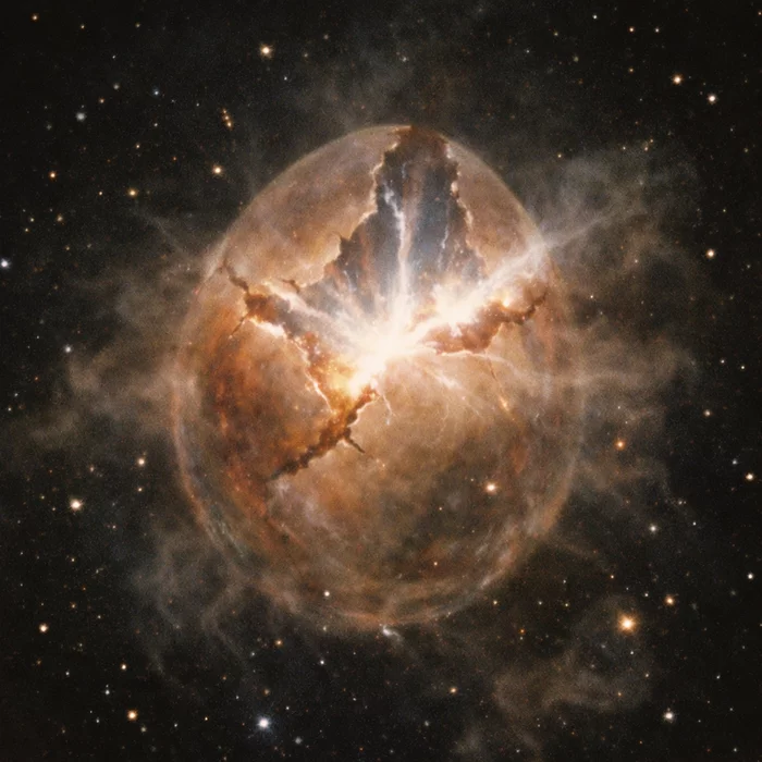 Космический телескоп хаббл запечатлел процесс «вылупления» туманности яйцо