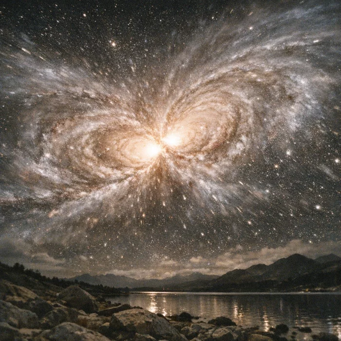 Почему из всех крупных галактик только Андромеда мчится навстречу млечному пути?