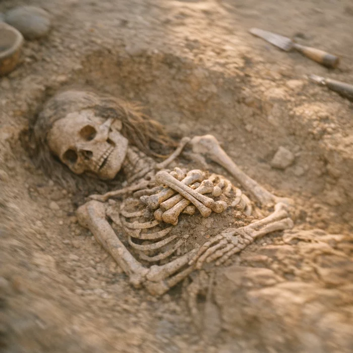 Зачем 5500 лет назад девочку-подростка похоронили с костями отца на груди?