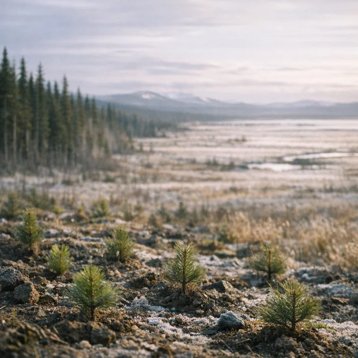 Канада может поглотить пятикратный объём своих годовых выбросов, высаживая деревья на границе бореальных лесов