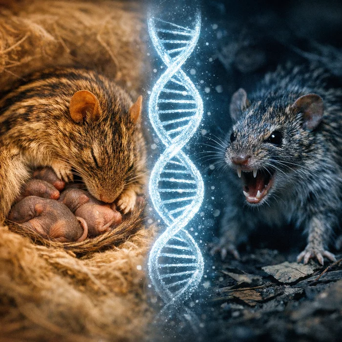 Генетический «переключатель» превращает заботливых отцов-мышей в агрессоров