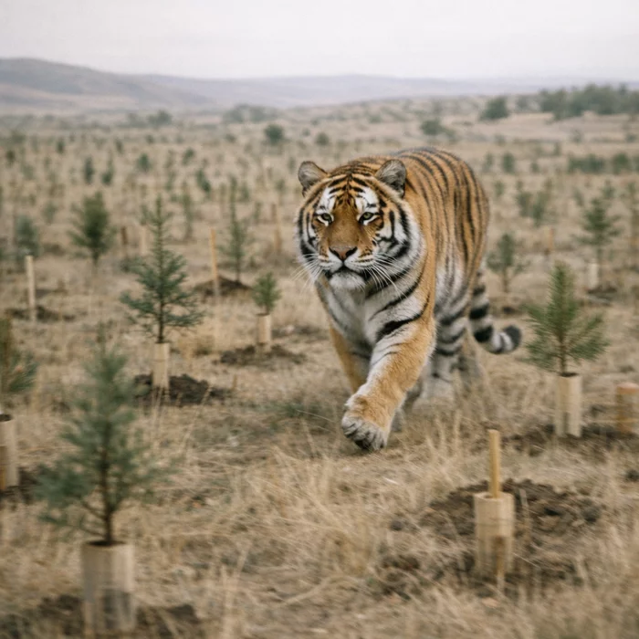 Зачем Казахстан высаживает десятки тысяч деревьев ради тигров?