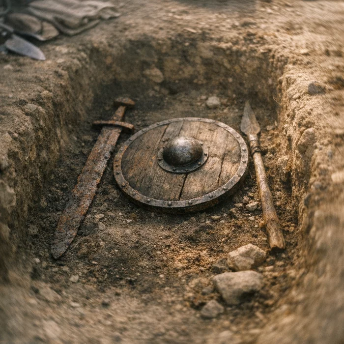 Англосаксонские дети, похороненные с оружием воинов