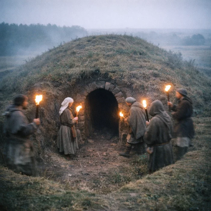 Зачем средневековые люди прорыли тоннель в гробнице каменного века?