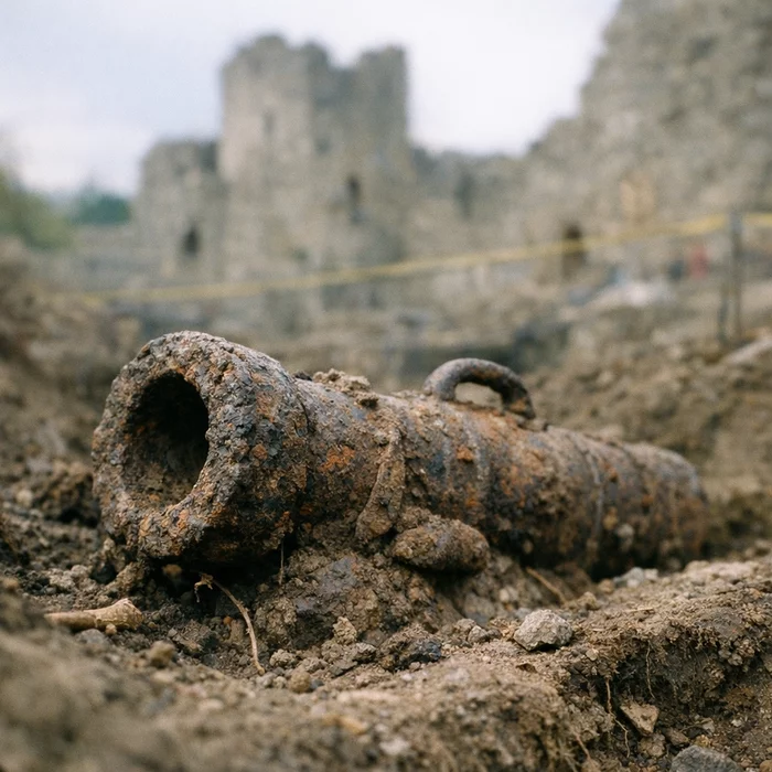 Старейший пистолет Европы нашли в руинах немецкого замка