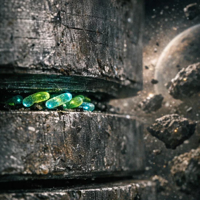 Бактерии в стальном «сэндвиче» пережили космическое давление