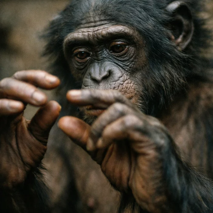 Может ли обезьяна играть понарошку, как человеческий ребёнок?