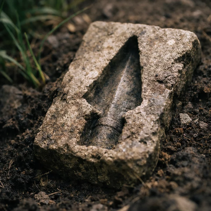 Как случайная находка во дворе чешского дома оказалась литейной формой бронзового века?