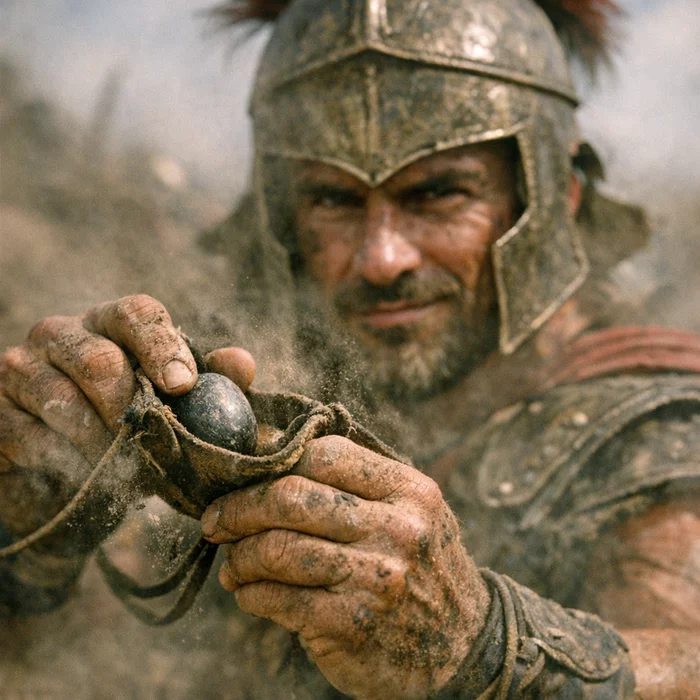 На свинцовой пуле возрастом 2000 лет нашли угрозу врагу на древнегреческом