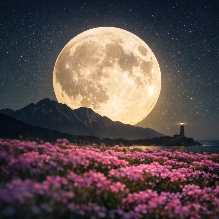 Почему полнолуние 1 апреля назвали «розовой луной» и при чём тут майская «голубая луна»?